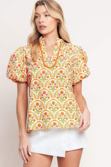 JUST ADD SUNSHINE WOVEN TOP - Flying Tomato - Flyclothing LLC
