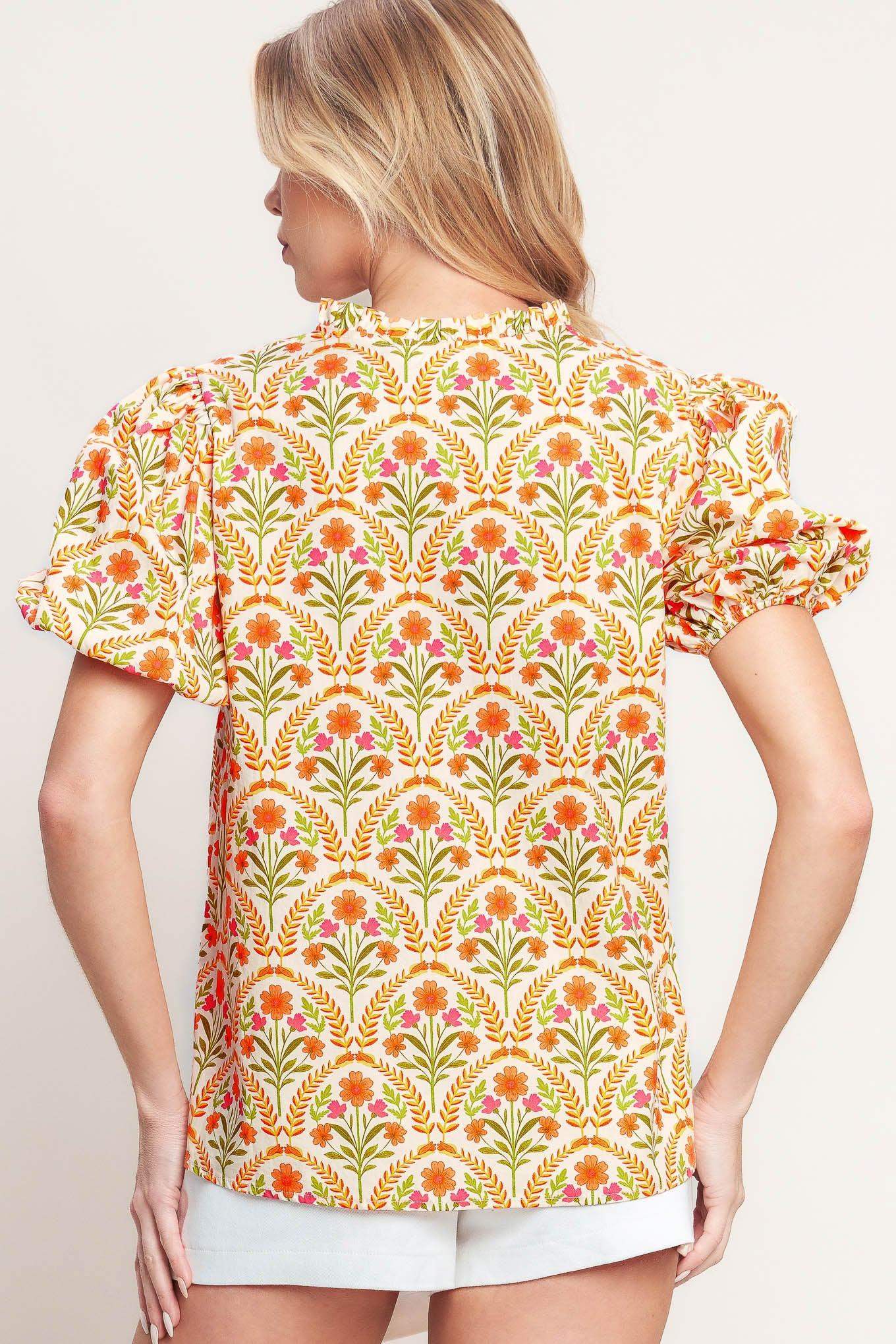 JUST ADD SUNSHINE WOVEN TOP - Flying Tomato - Flyclothing LLC