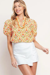 JUST ADD SUNSHINE WOVEN TOP - Flying Tomato - Flyclothing LLC
