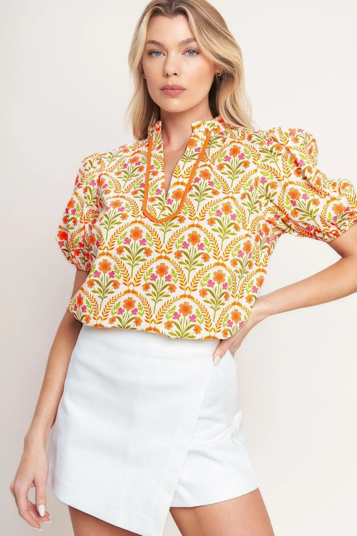 JUST ADD SUNSHINE WOVEN TOP - Flying Tomato - Flyclothing LLC