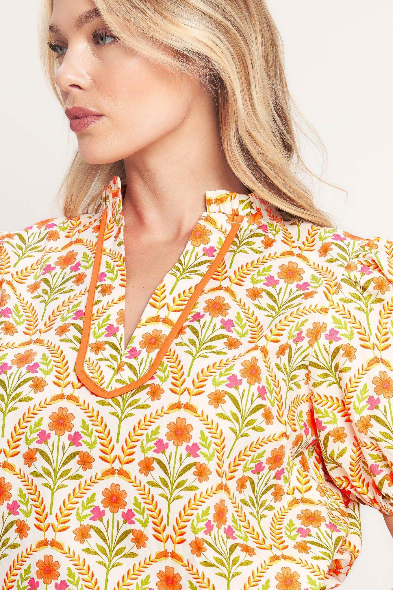 JUST ADD SUNSHINE WOVEN TOP - Flying Tomato - Flyclothing LLC