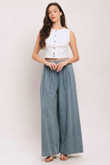 EASY WEAR WESTERN WOVEN TOP - Flying Tomato - Flyclothing LLC