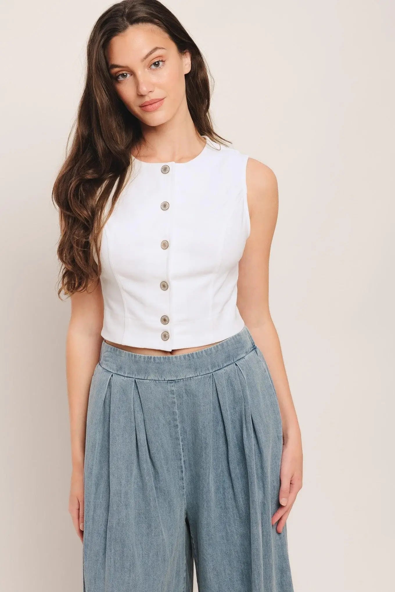EASY WEAR WESTERN WOVEN TOP - Flying Tomato - Flyclothing LLC