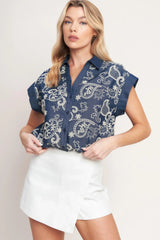HANDCRAFTED FEEL EMBROIDERY TOP - Flying Tomato - Flyclothing LLC