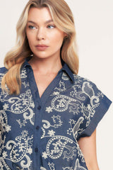 HANDCRAFTED FEEL EMBROIDERY TOP - Flying Tomato - Flyclothing LLC