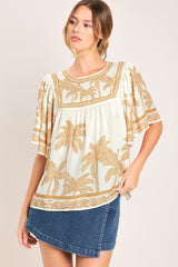 BREEZE STORY WOVEN TOP