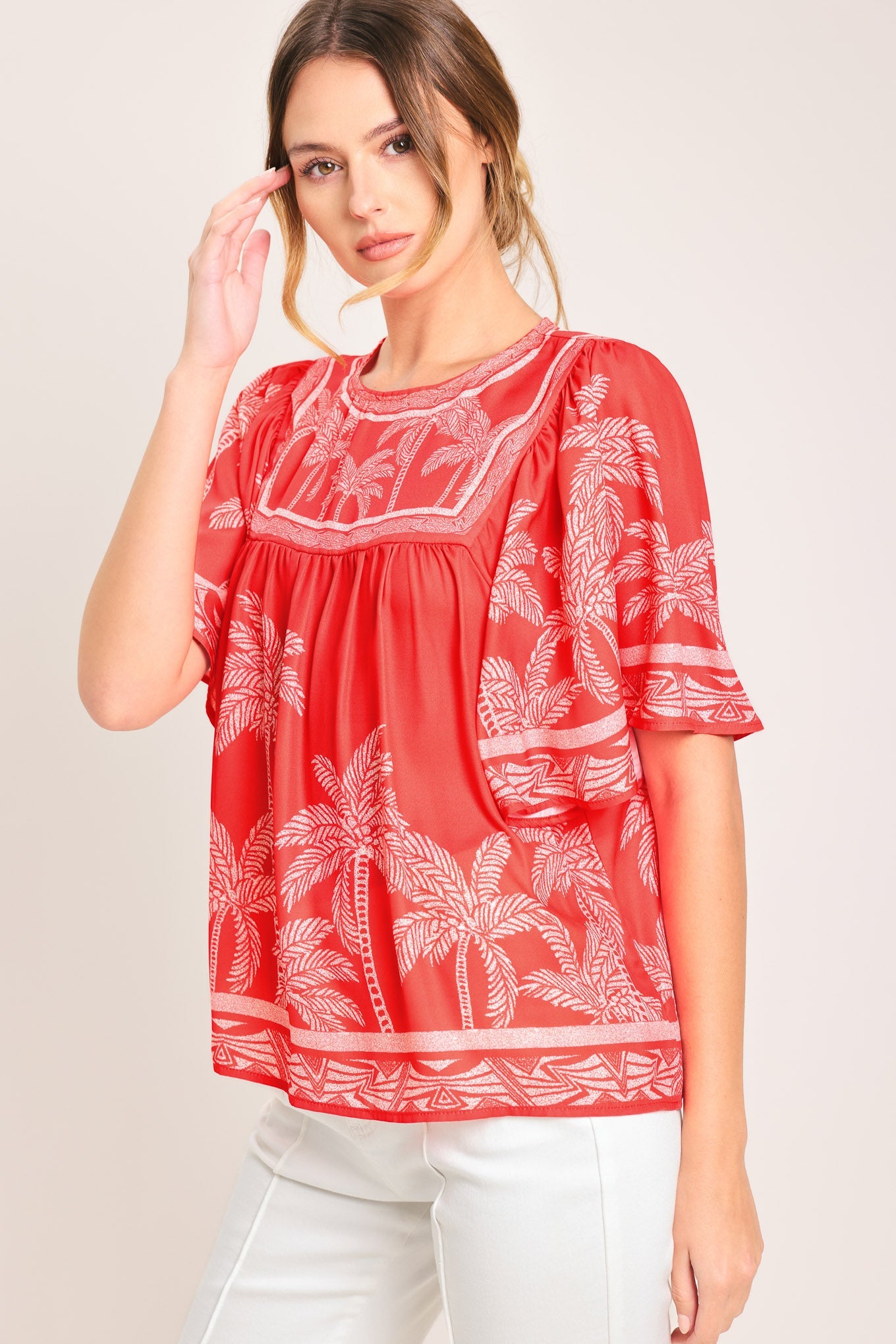 BREEZE STORY WOVEN TOP