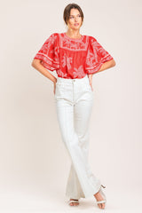 BREEZE STORY WOVEN TOP