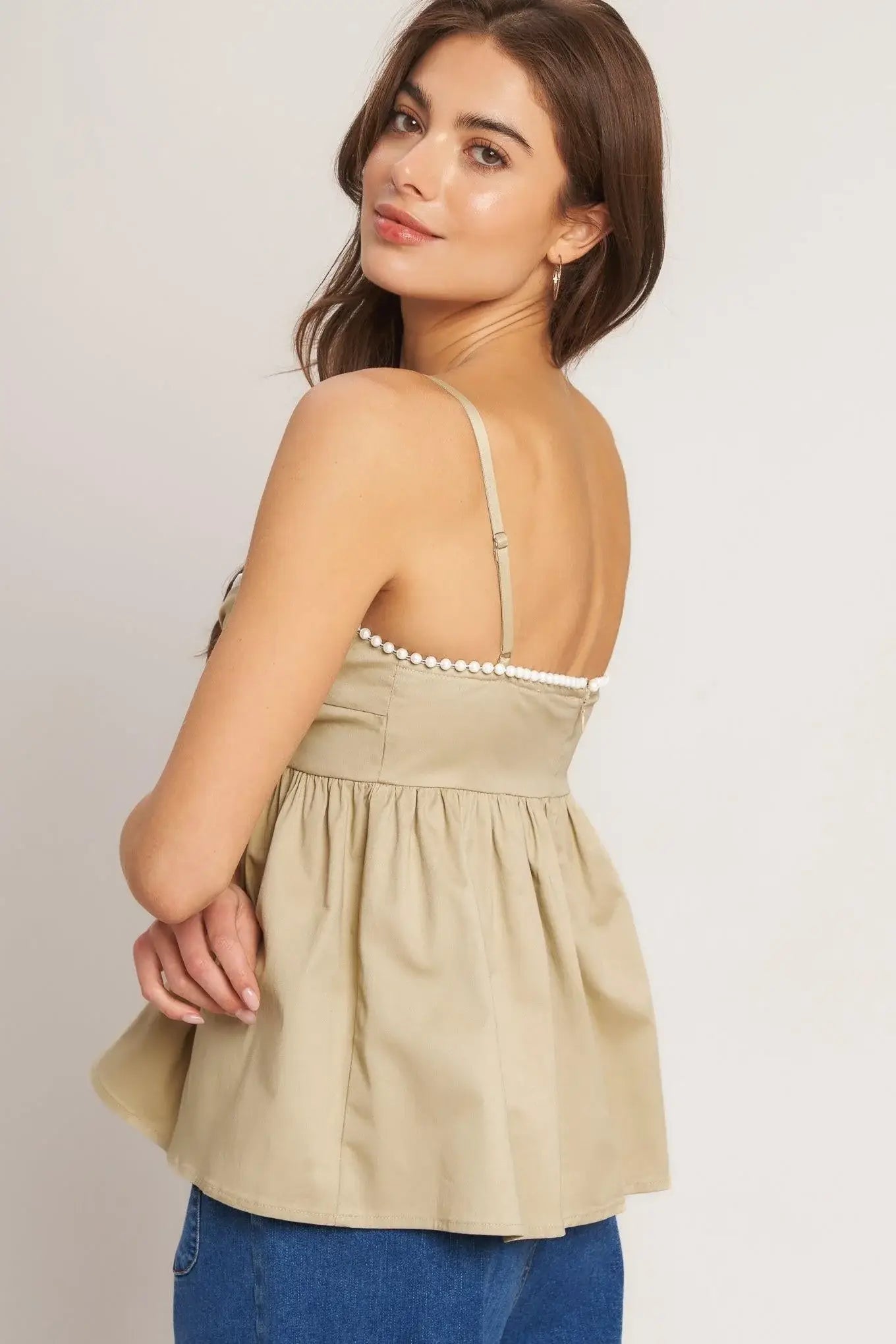 SLEEK TEMPTATION WOVEN TOP - Flying Tomato - Flyclothing LLC