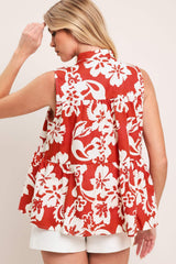 SUNSET BLOOM WOVEN TOP - Flying Tomato - Flyclothing LLC
