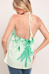 PALM SERENE WOVEN TOP - Flying Tomato - Flyclothing LLC