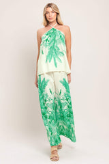 PALM SERENE WOVEN TOP - Flying Tomato - Flyclothing LLC