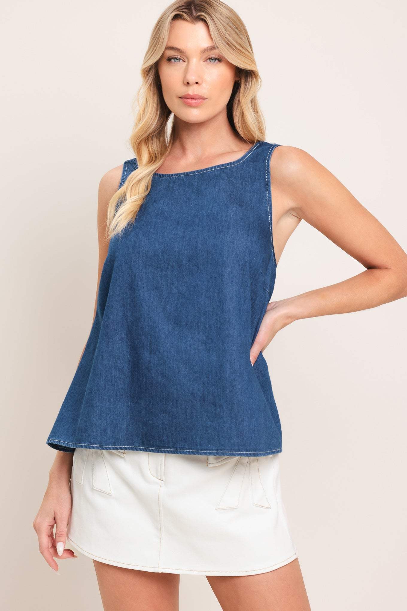 WASHED FLOW WOVEN TOP - Flying Tomato - Flyclothing LLC