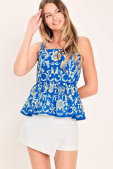 ROYAL FLUSH WOVEN TOP - Flying Tomato - Flyclothing LLC