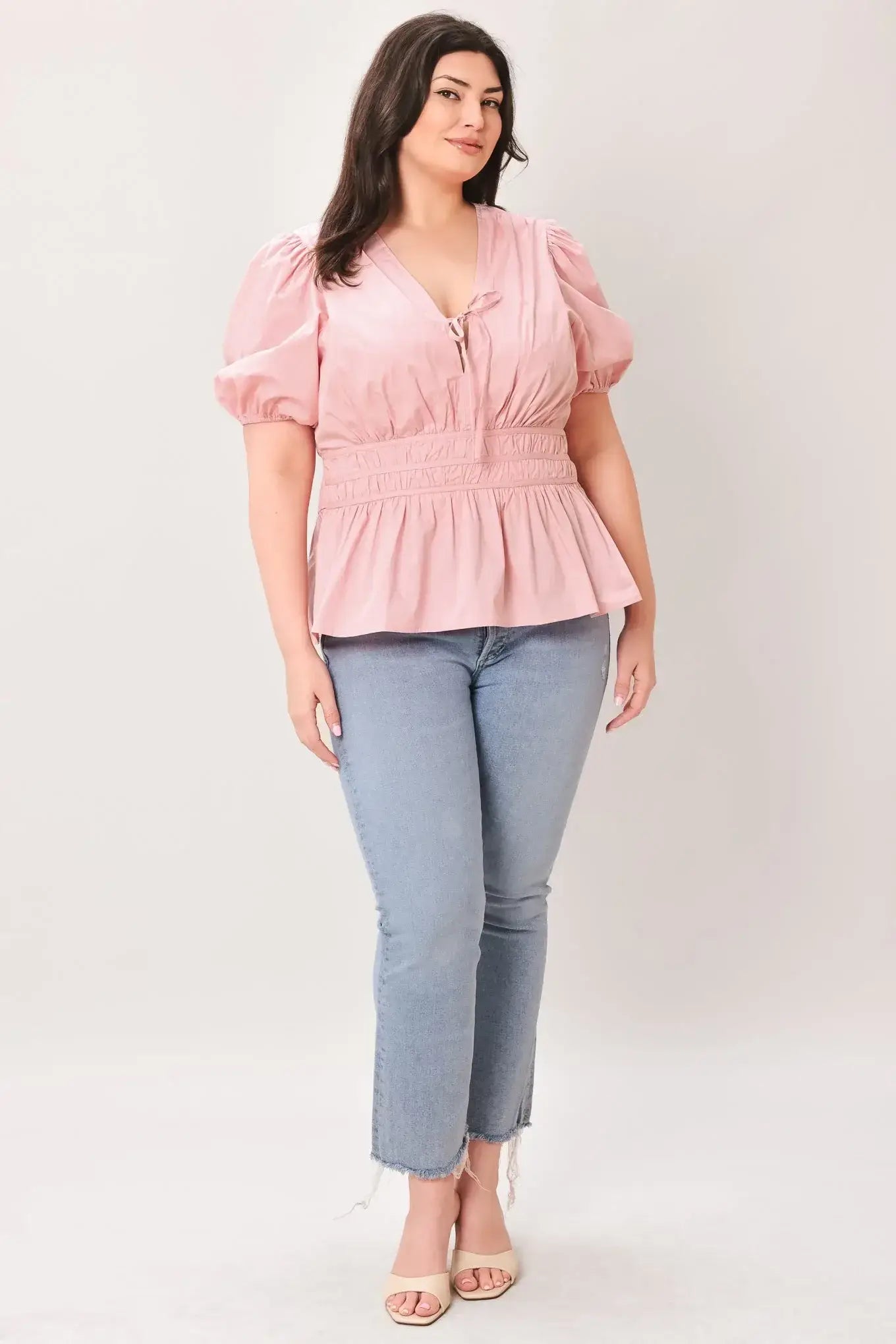 LOVELY CHARM PINK WOVEN TOP - Flying Tomato - Flyclothing LLC