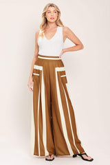 LUXE COAST WOVEN TOP AND PANT SET - Flying Tomato - Flyclothing LLC