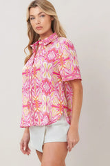 CANDY ORBIT WOVEN TOP - Flying Tomato - Flyclothing LLC