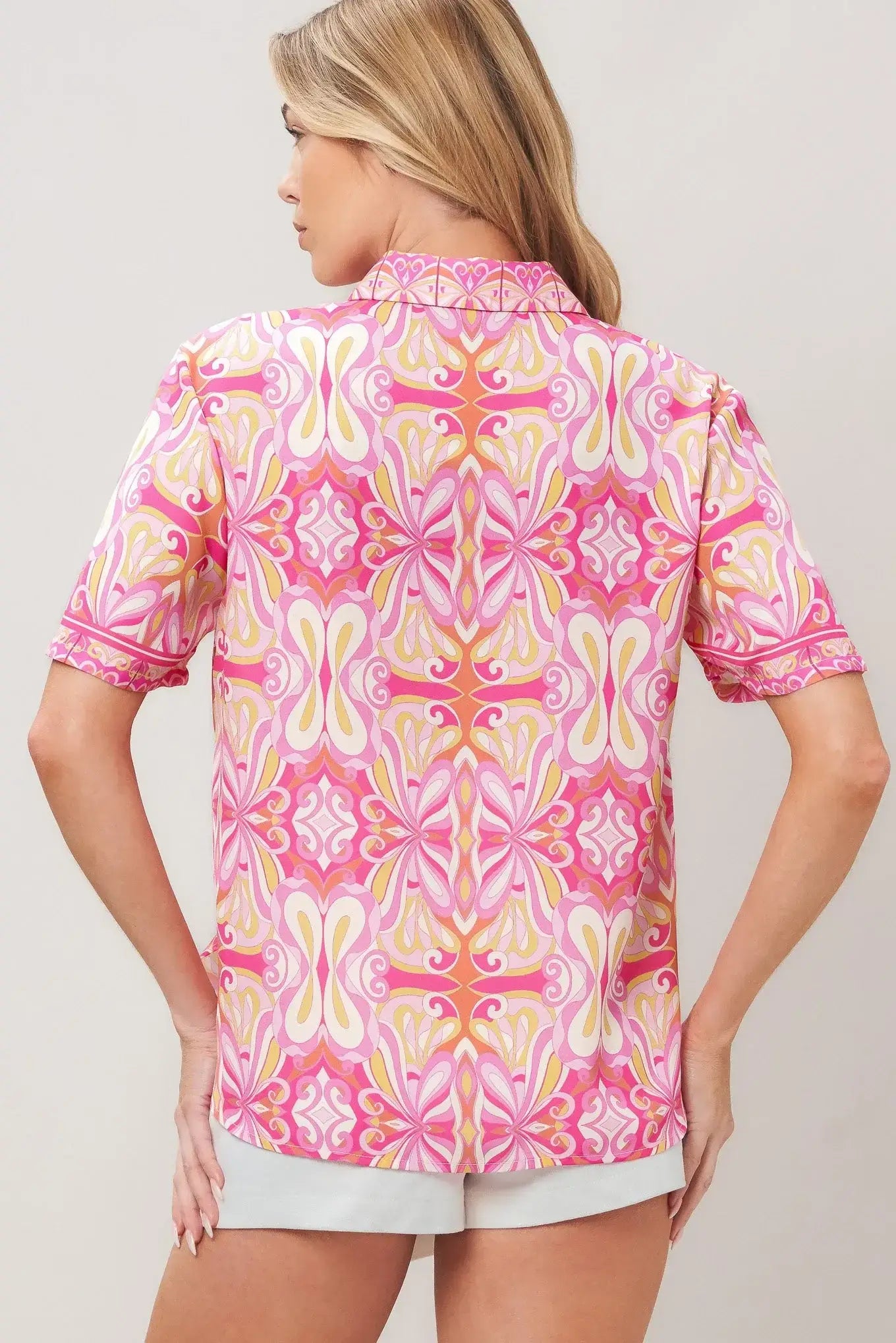 CANDY ORBIT WOVEN TOP - Flying Tomato - Flyclothing LLC