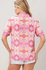 CANDY ORBIT WOVEN TOP - Flying Tomato - Flyclothing LLC