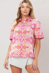 CANDY ORBIT WOVEN TOP - Flying Tomato - Flyclothing LLC