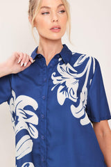 COASTAL BLOOM WOVEN TOP - Flying Tomato - Flyclothing LLC