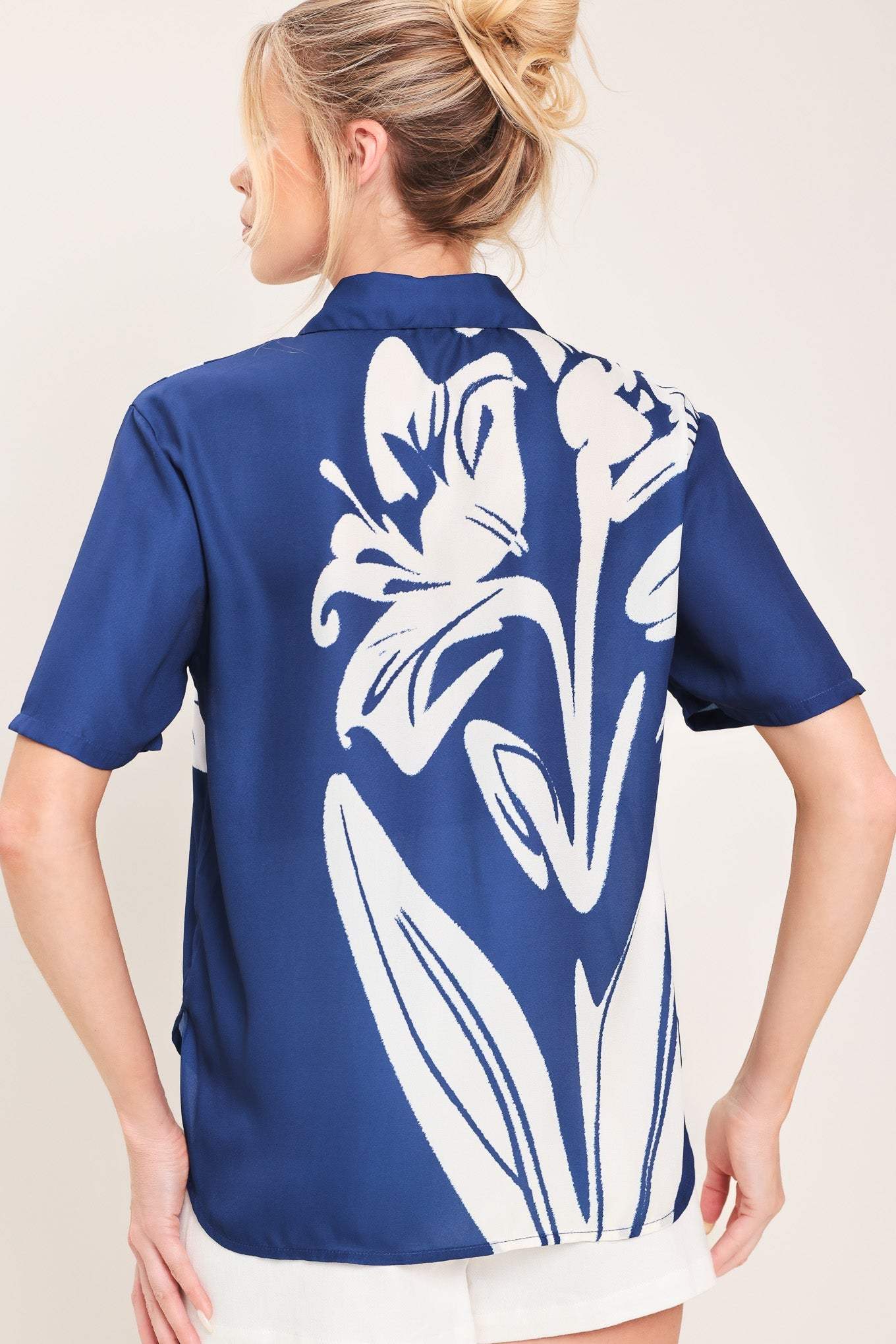 COASTAL BLOOM WOVEN TOP - Flying Tomato - Flyclothing LLC