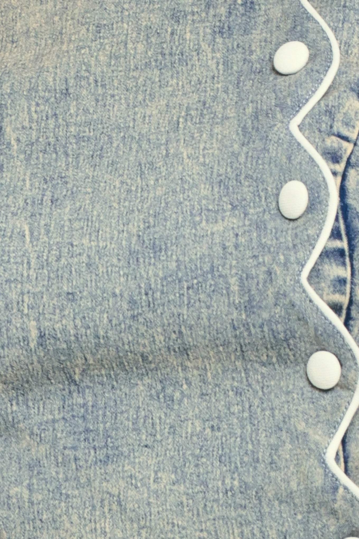 SWEET DETAIL DENIM CROP TOP - Flying Tomato - Flyclothing LLC
