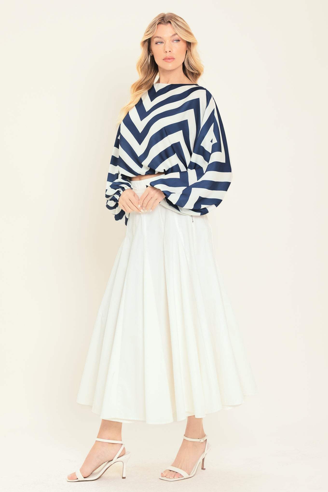 ST. TROPEZ STRIPE WOVEN TOP