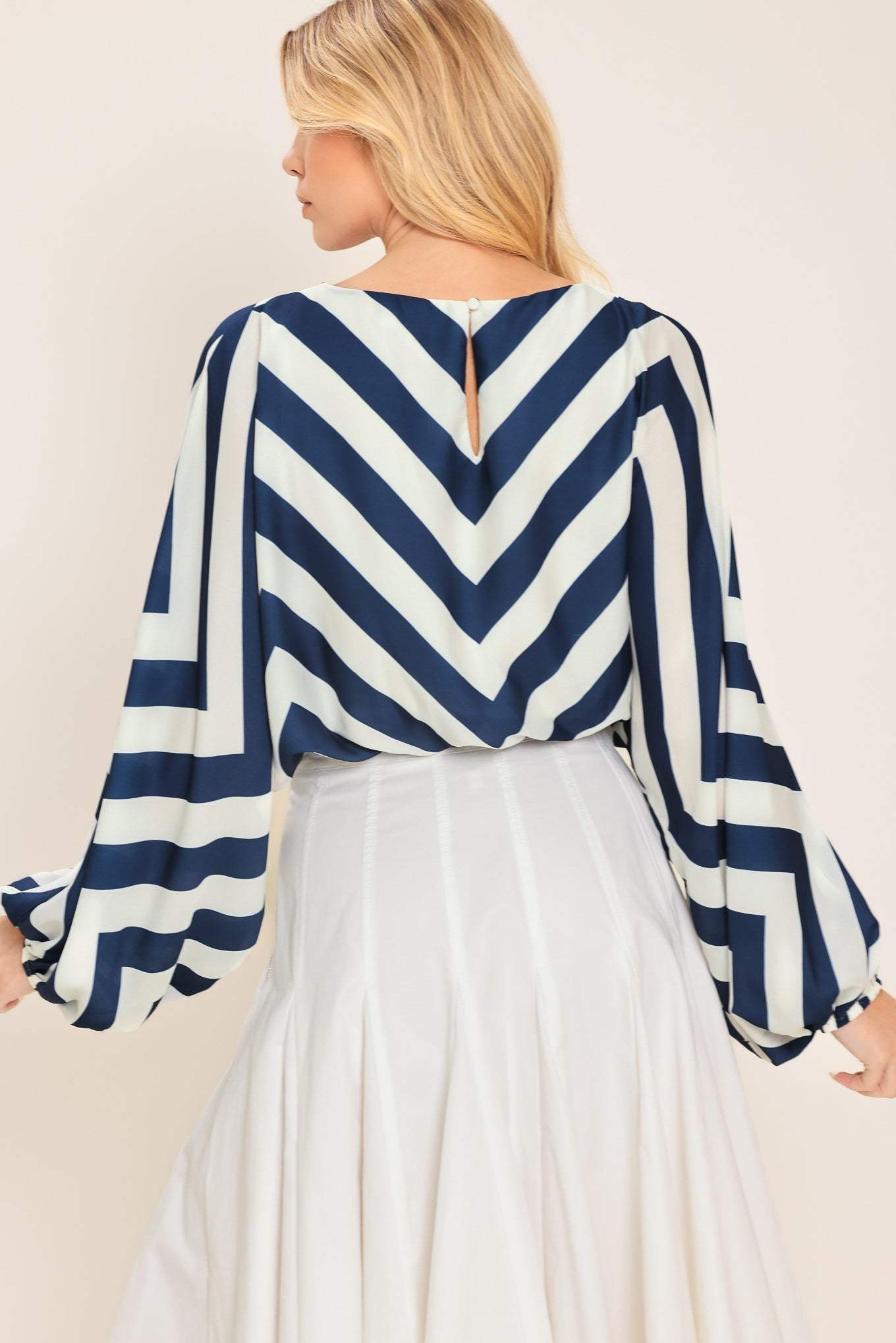 ST. TROPEZ STRIPE WOVEN TOP