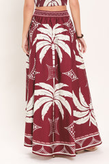 PARADISE CHARM WOVEN TOP AND SKIRT SET - Flying Tomato - Flyclothing LLC