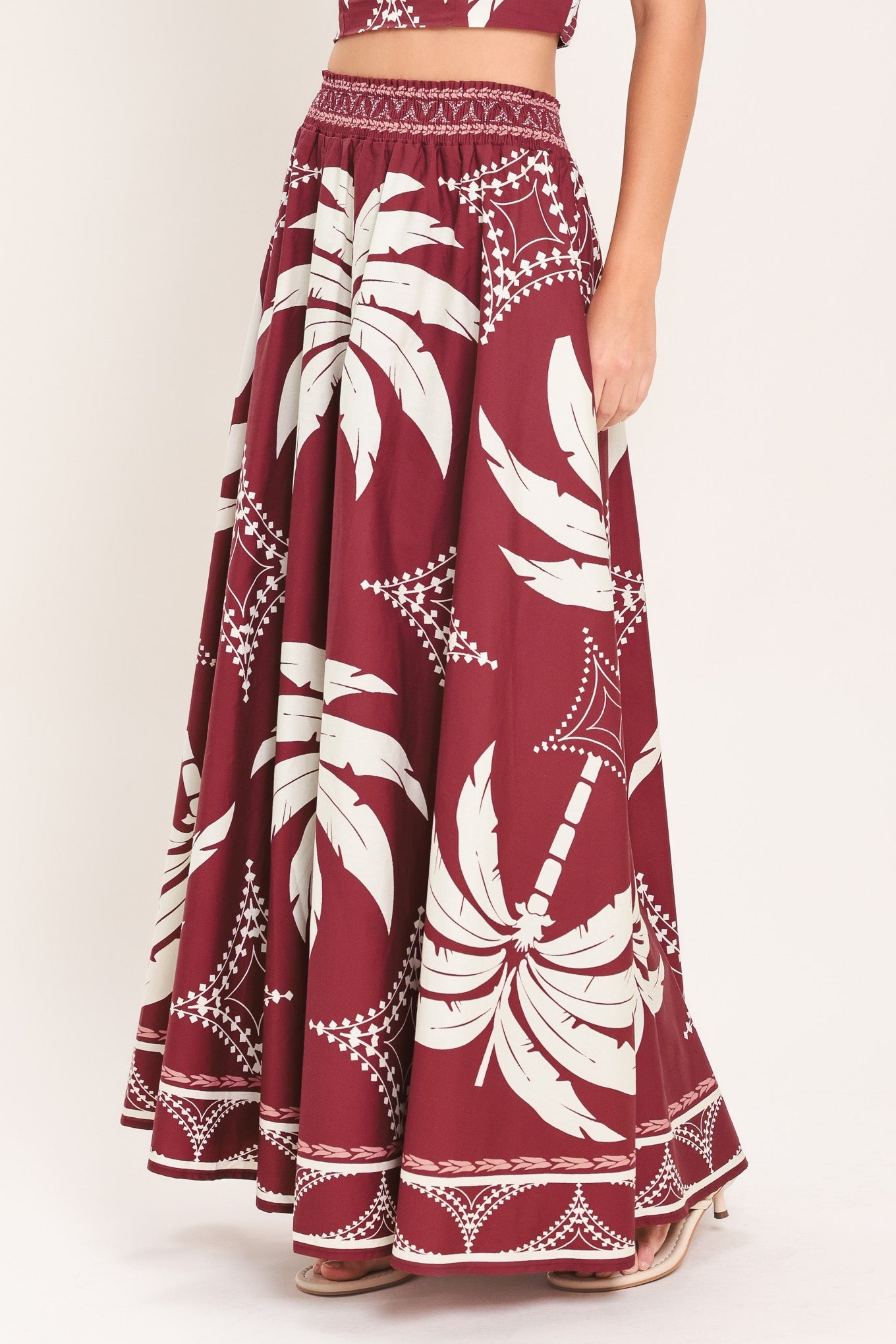 PARADISE CHARM WOVEN TOP AND SKIRT SET - Flying Tomato - Flyclothing LLC