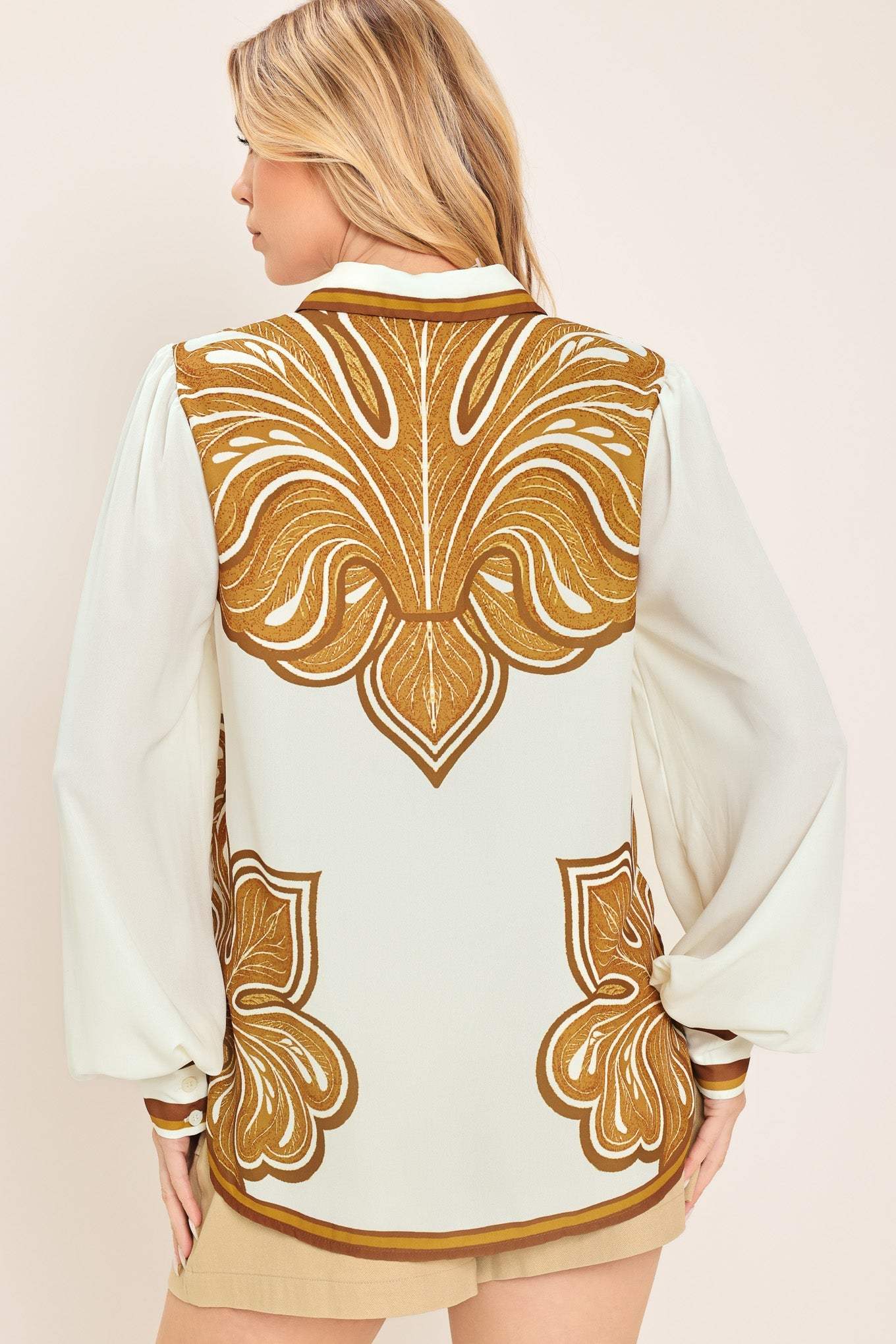 DESERT BLOOM WOVEN TOP