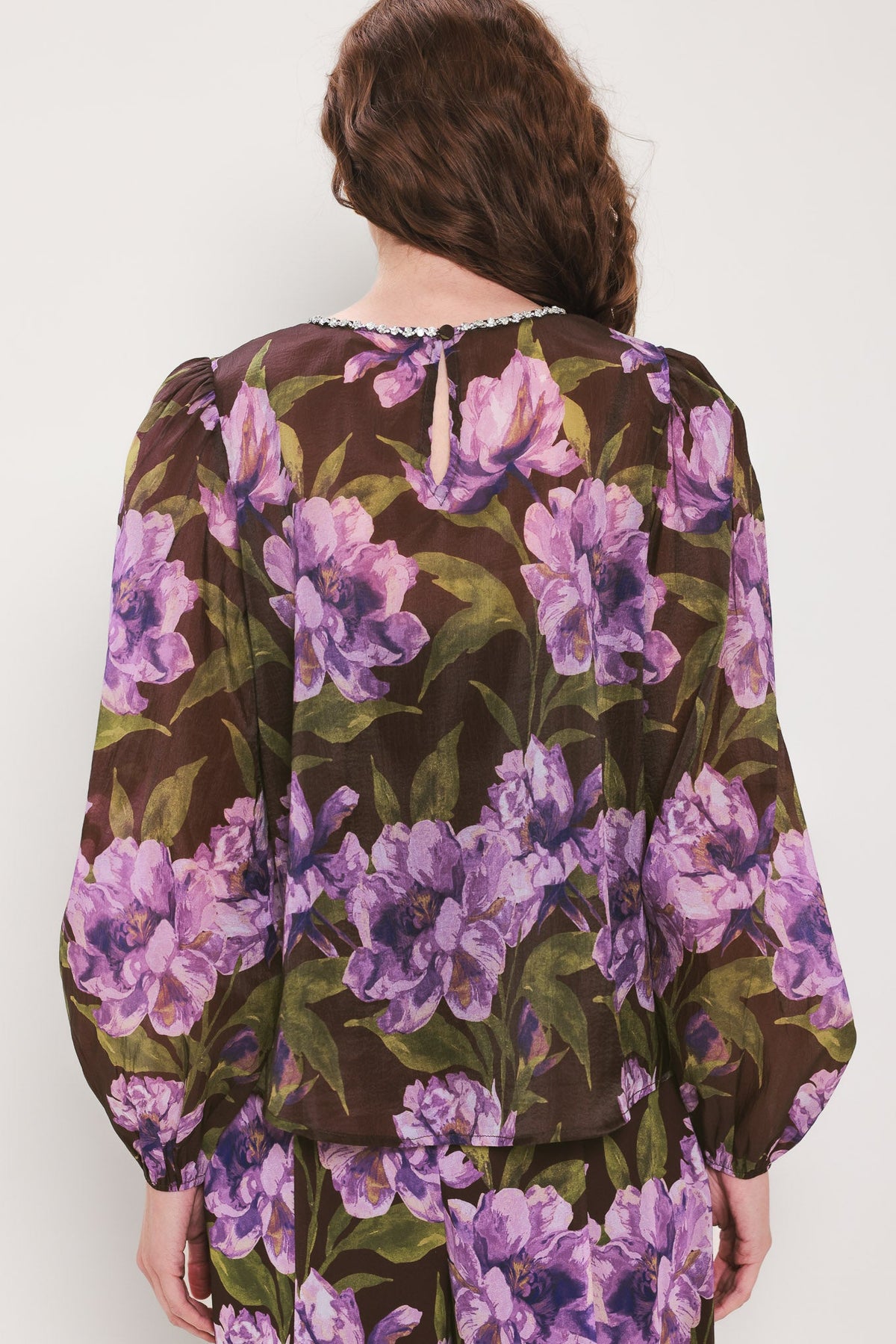 VINTAGE MERLOT WINE/PURPLE PRINTED TOP - Flying Tomato - Flyclothing LLC