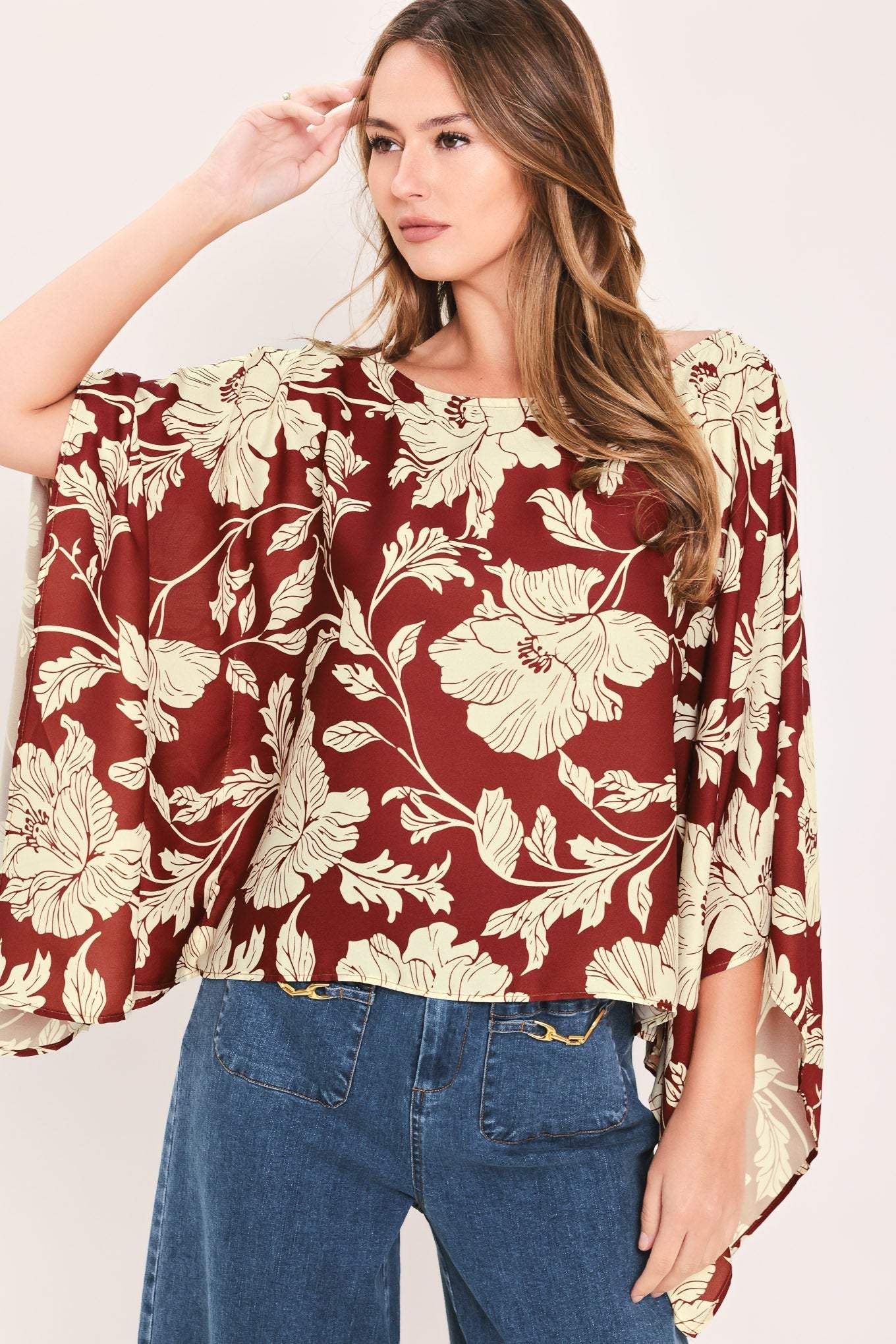 RUBY VINE INTERLUDE WOVEN TOP