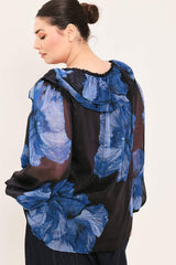 ROYAL BLOOM FANTASIA WOVEN BLOUSE - Flying Tomato - Flyclothing LLC