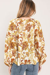 MARIGOLD VINE FABLE WOVEN TOP
