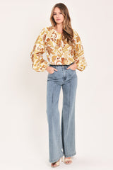 MARIGOLD VINE FABLE WOVEN TOP