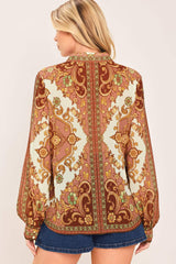 PAISLEY PALACE WOVEN TOP