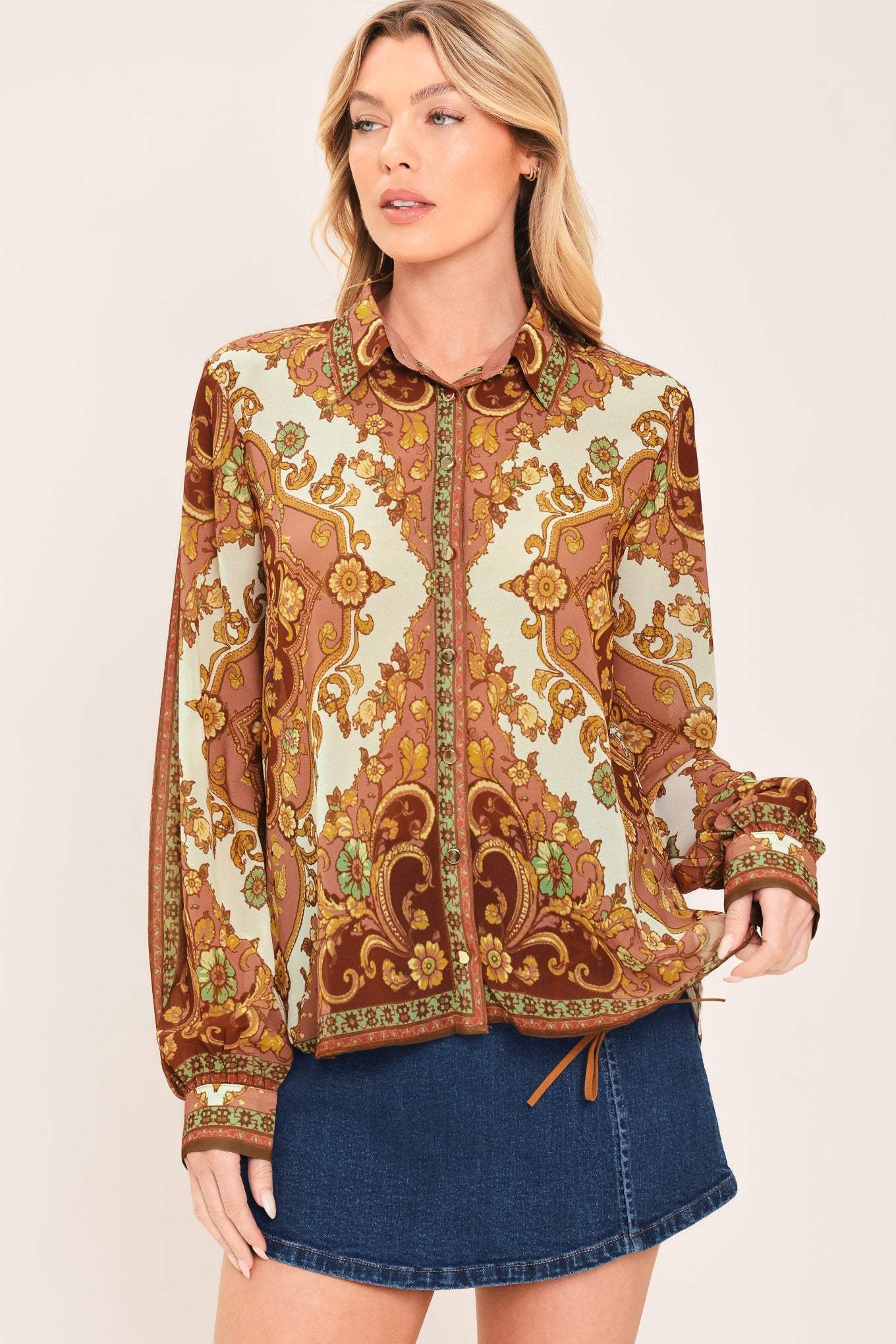PAISLEY PALACE WOVEN TOP