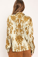 BAROQUE SUNSHINE WANDER WOVEN TOP