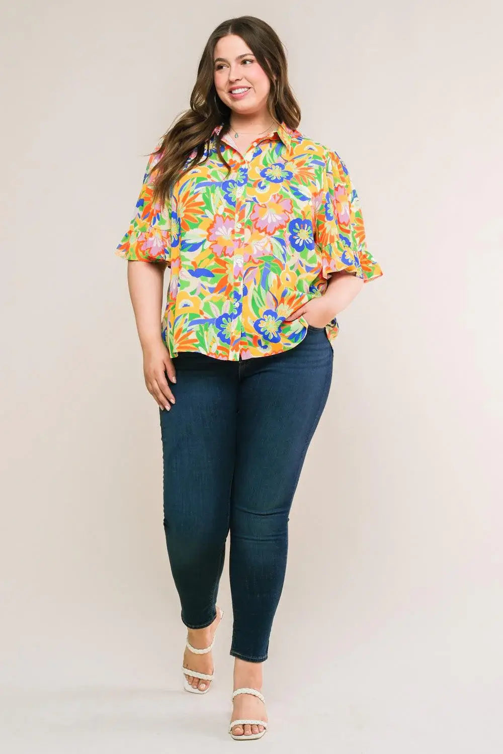 READY TO GET AWAY WOVEN TOP - Flying Tomato - Flyclothing LLC