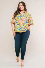 READY TO GET AWAY WOVEN TOP - Flying Tomato - Flyclothing LLC