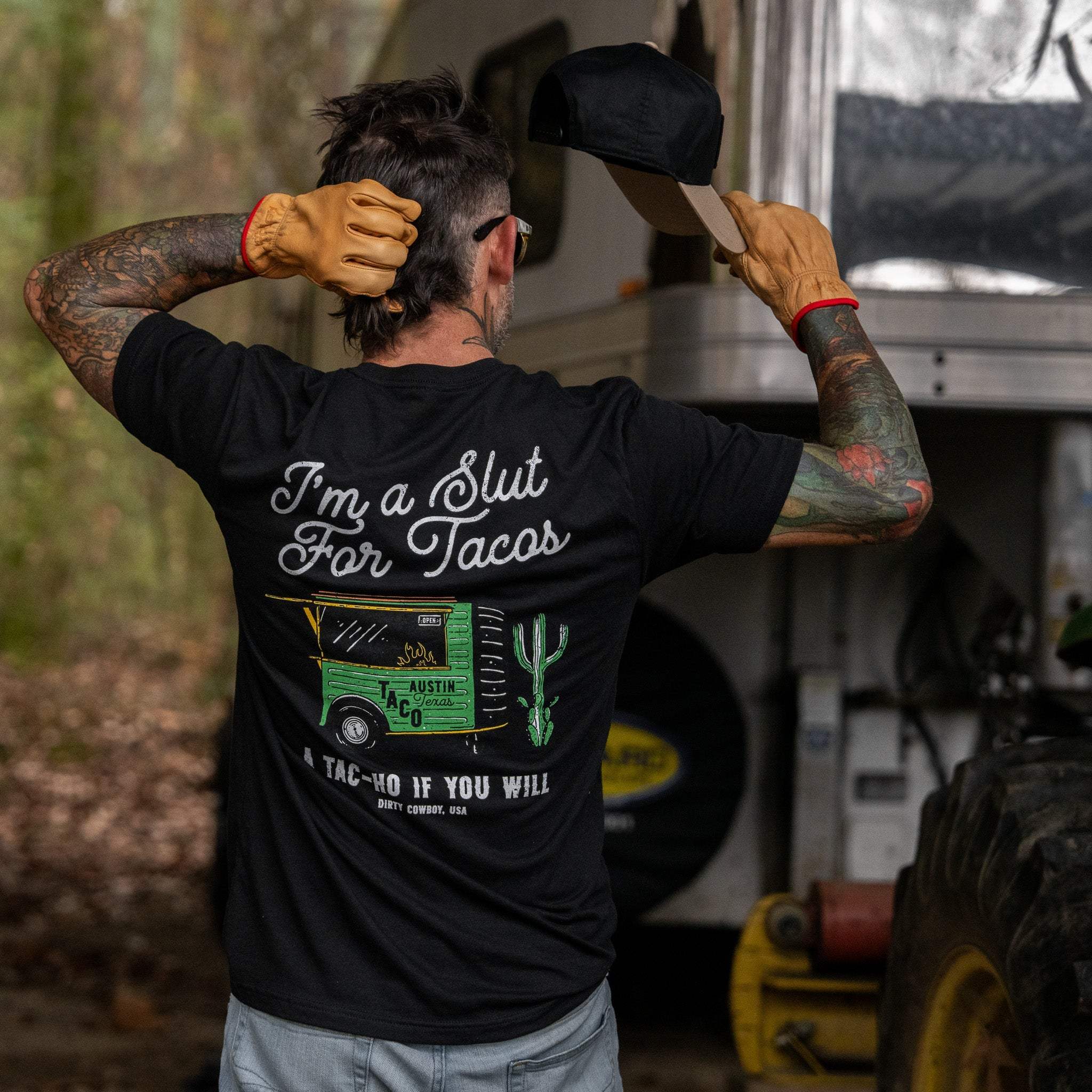 Slut For Taco's Men's T-Shirt - DIRTY COWBOY USA - Flyclothing LLC