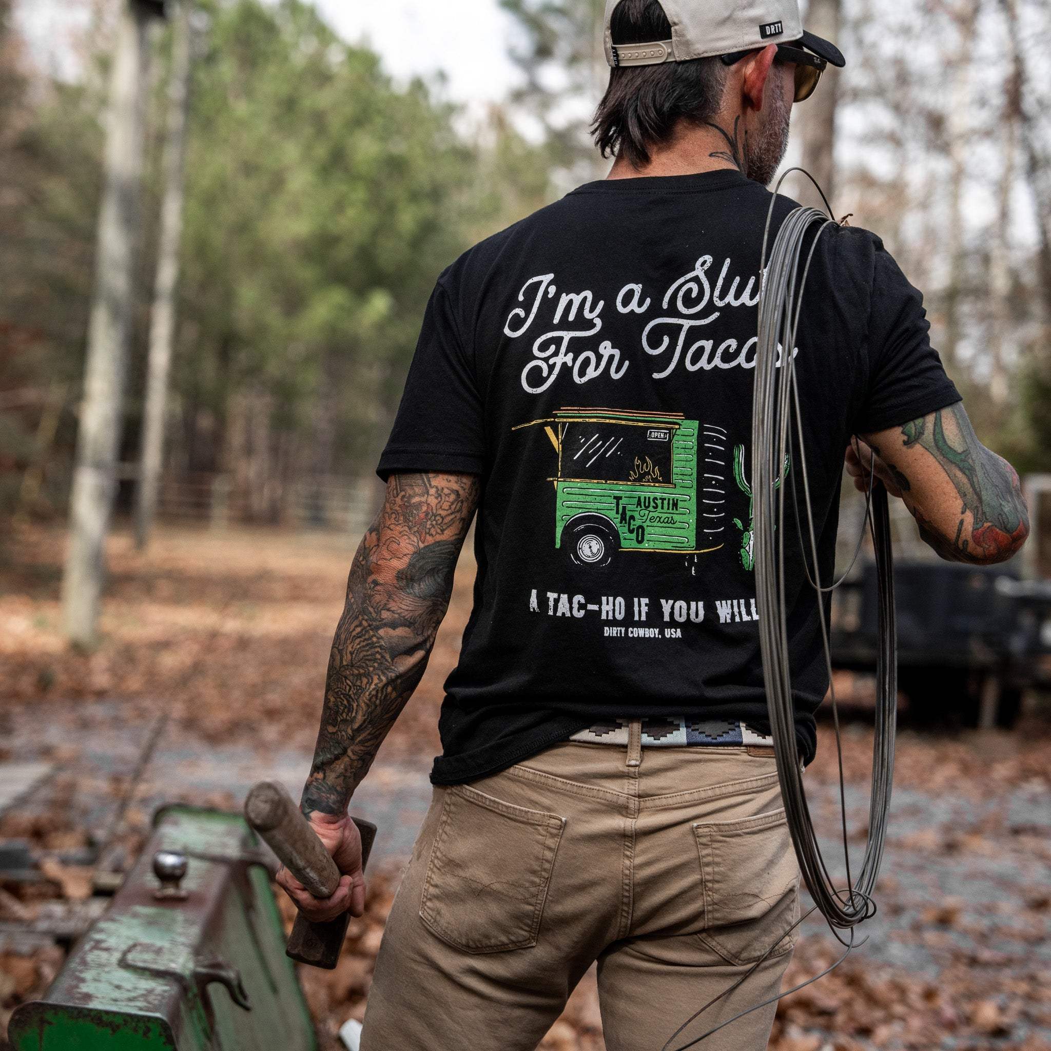 Slut For Taco's Men's T-Shirt - DIRTY COWBOY USA - Flyclothing LLC