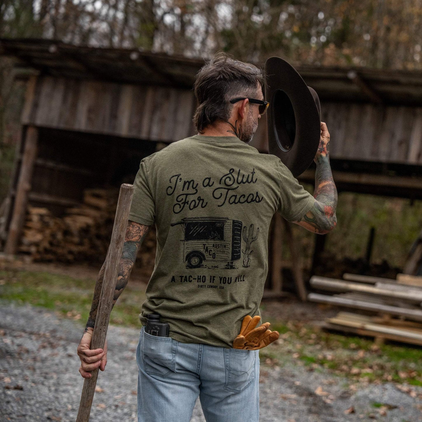 Slut For Taco's Men's T-Shirt - DIRTY COWBOY USA - Flyclothing LLC