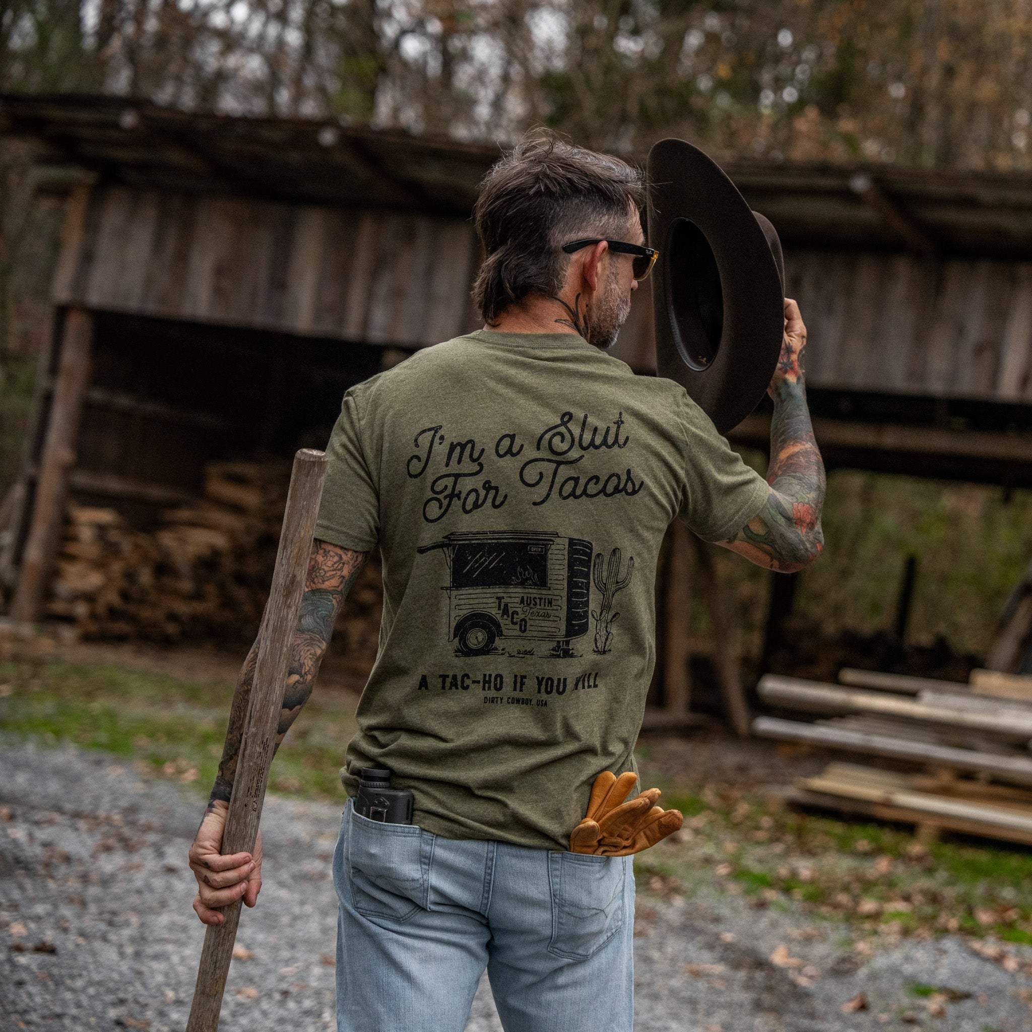 Slut For Taco's Men's T-Shirt - DIRTY COWBOY USA - Flyclothing LLC