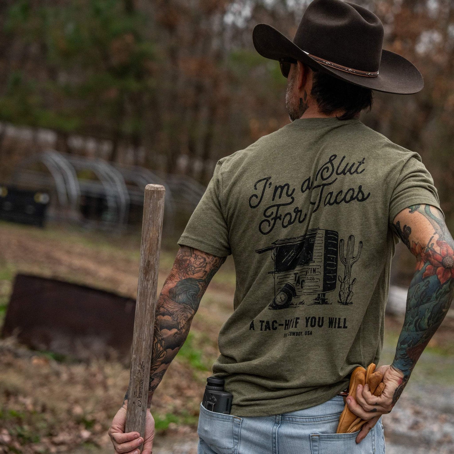 Slut For Taco's Men's T-Shirt - DIRTY COWBOY USA - Flyclothing LLC
