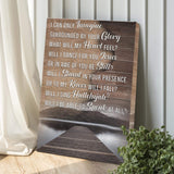 I Can Only Imagine By Your Glory What Will My Heart Feel Sign - Tailored Canvases - Flyclothing LLC