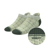 The Illusion | Green Pattern Heel Hammock™ Ankle Socks - Shinesty - Flyclothing LLC