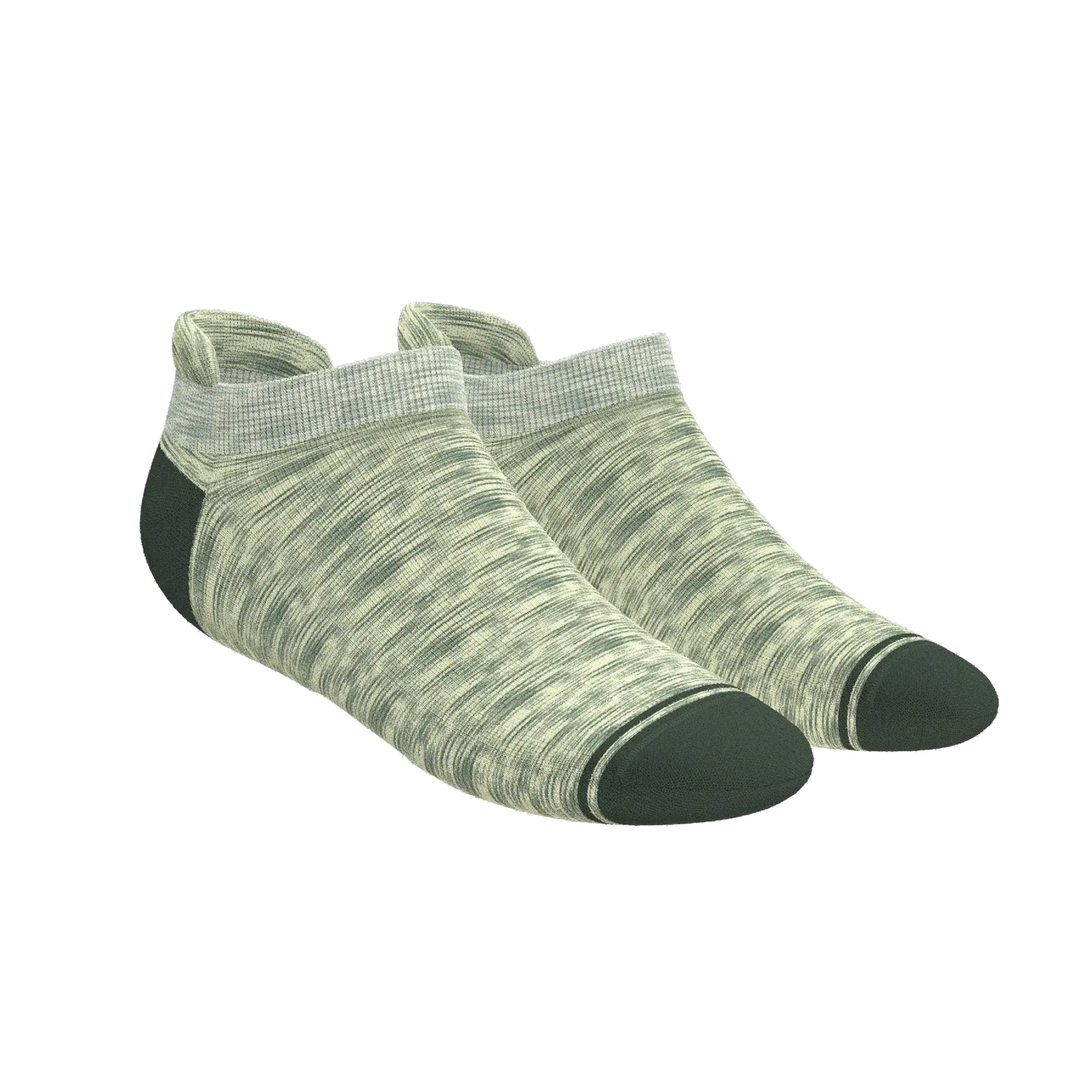 The Illusion | Green Pattern Heel Hammock™ Ankle Socks - Shinesty - Flyclothing LLC